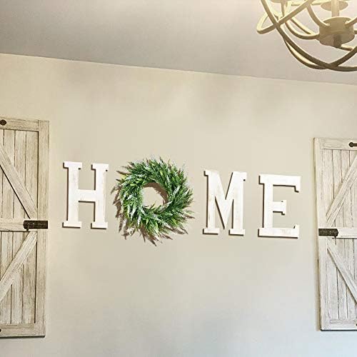 LOSOUR Farmhouse Decor Wood Letters Wreath