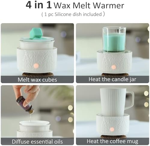 EQUSUPRO Wax Melt Warmer with Silicone Dish
