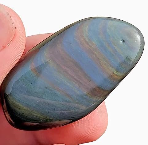 Velvet Obsidian Tumbled Stones - One Pound Premium