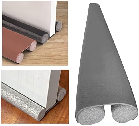 HUFFA Under Door Draft Stopper Insulation Cold Air Blocker Gray