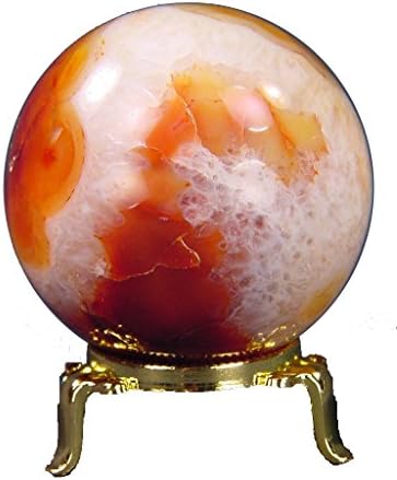 Carnelian Agate Sphere 27 with Stand