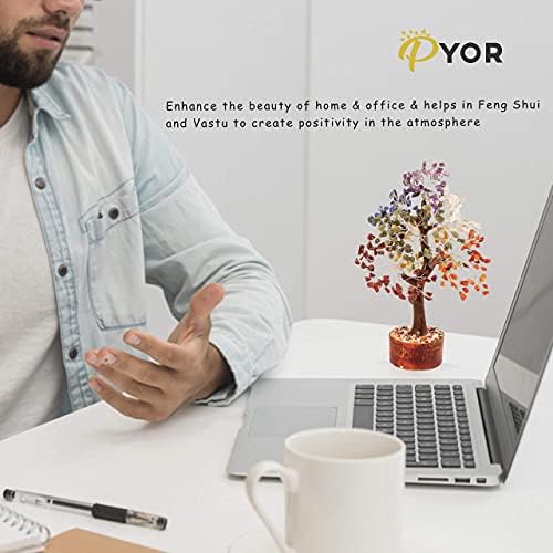 PYOR Seven Chakra Crystal Tree Healing Energy Generator