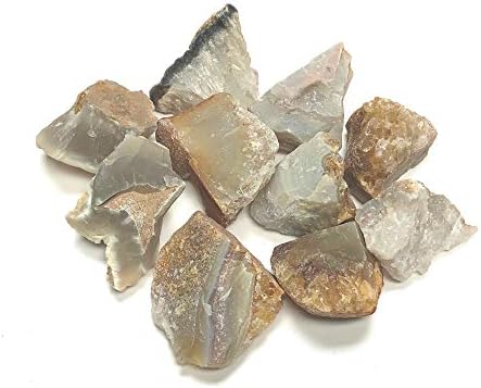 Rough Natural Agate Stones - 1 Velvet Bag 12 Pound