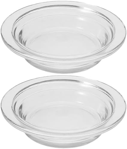 2 Pcs Replacement Wax Warmer Dish Glass Aromatherapy Essential Oil Diffuser Dishes for Home and Office