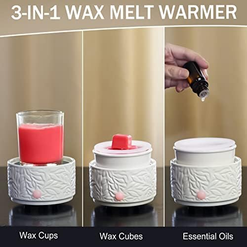 ElusiaKa 3-in-1 Wax Melt Warmer with Silicone Dish