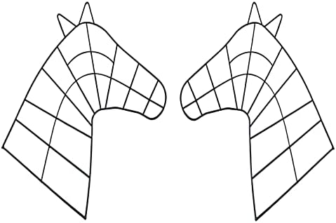 SOHAIL Horse Head Wire Wreath Frame 2PCS 16in Double Ears