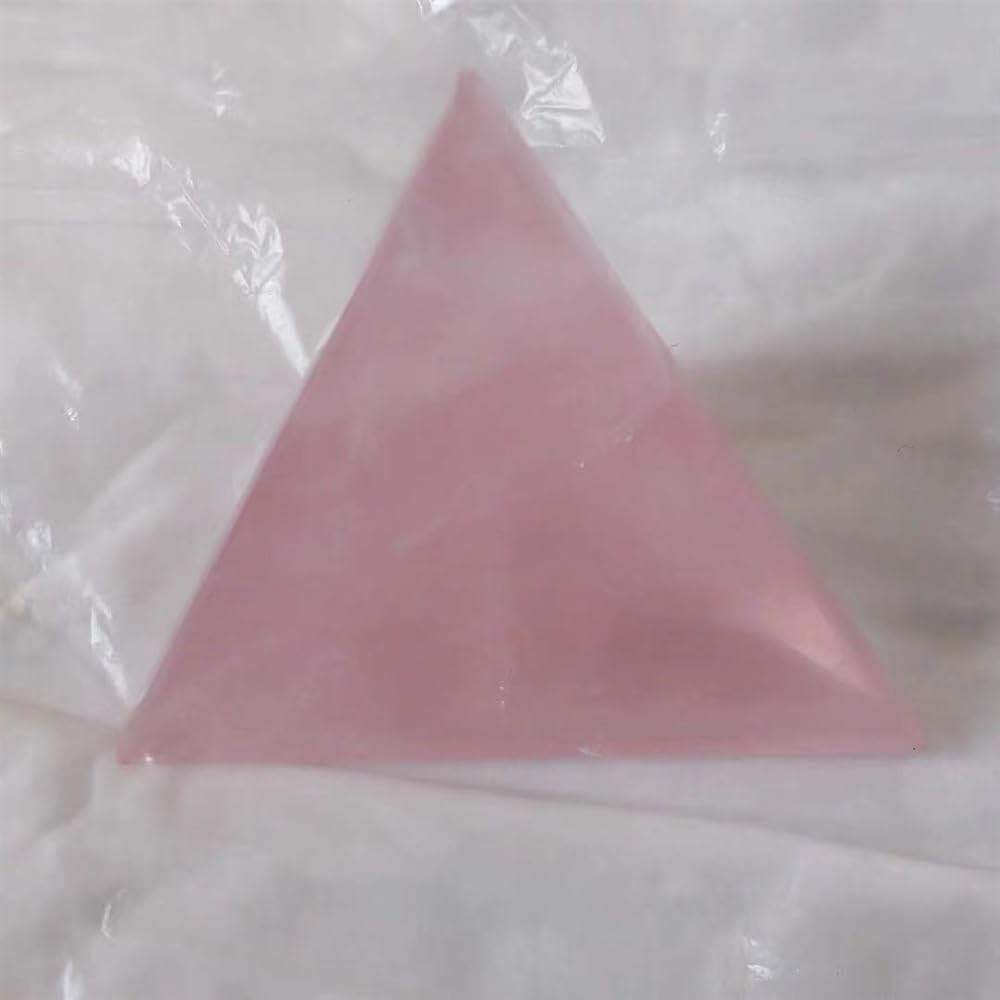 KatLin Natural Pink Crystal Pyramid Ornament 40mm