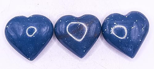 Blue Angelite Puffy Heart Crystal from Peru