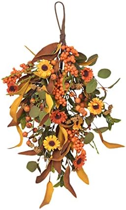 197 Inch Fall Harvest Teardrop Swag Wall Hanging