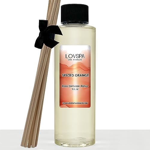 LOVSPA Spiced Cinnamon Orange Reed Diffuser Refill Bundle
