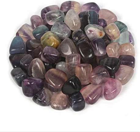 Justinstones 100 Grams Rainbow Fluorite Tumbled Stones Collection