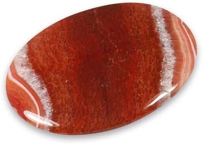 CrystalAge Fire Agate Palm Stone 70x50mm