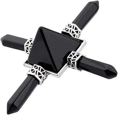 Rockcloud Pyramid Energy Generator with Black Obsidian