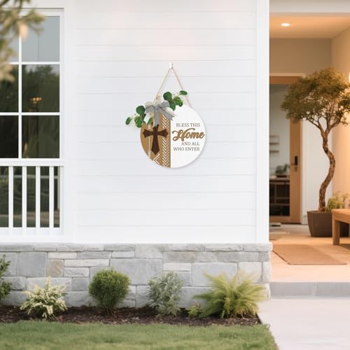 CHDITB 3D Bless This Home Front Door Wreath 12x12