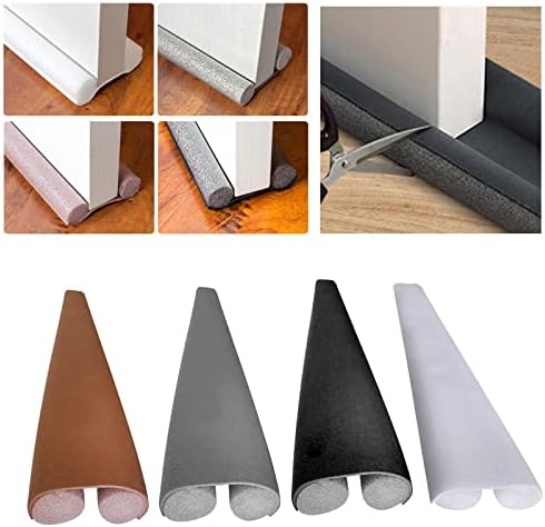 HUFFA Under Door Draft Stopper Insulation Cold Air Blocker Gray