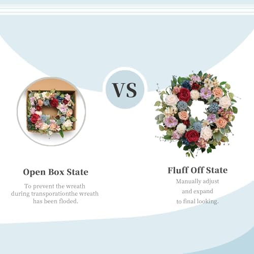 Bibelot 22 Inch Artificial Spring Floral Wreath