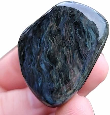 Velvet Obsidian Tumbled Stones - One Pound Premium