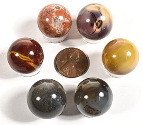 HQRP 20mm Mookaite Jasper Sphere Multicolor Natural Gemstone Collectible Ball