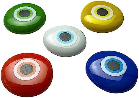 Lifeforce Glass Evil Eye Stones Set of 5