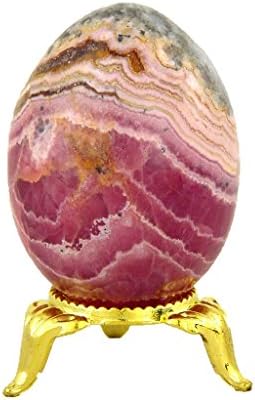 Rhodochrosite Healing Egg Reiki Activated with Stand