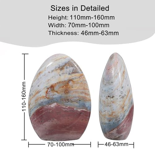 Nupuyai Natural Ocean Jasper Stone Decor