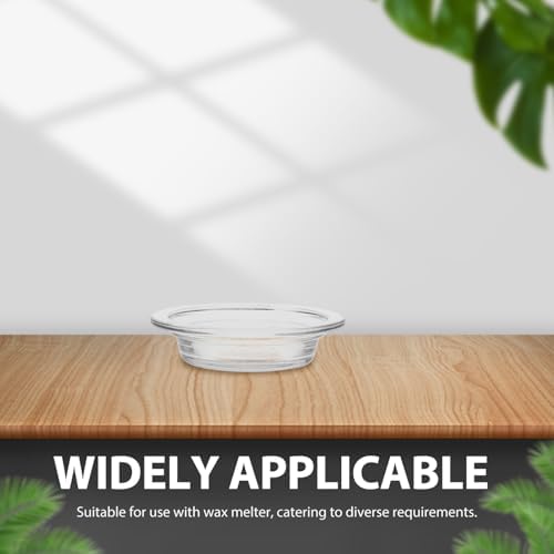 2 Pcs Replacement Wax Warmer Dish Glass Aromatherapy Essential Oil Diffuser Dishes for Home and Office