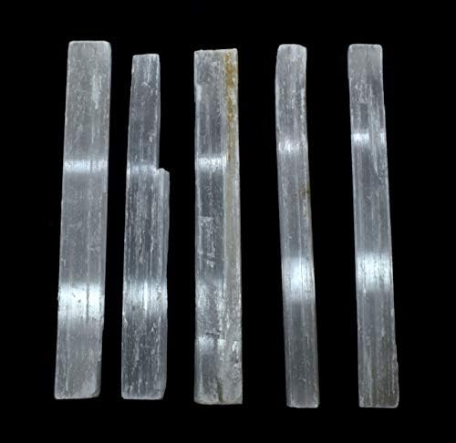 8 White Selenite Sticks 20PCS Natural Decor Stones