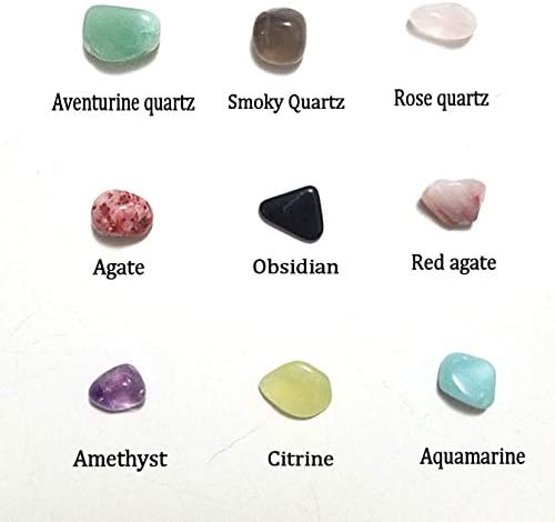 JM Future 22 Pounds Natural Stones Crystal Tumbled Chips for Jewelry Making and Decoration