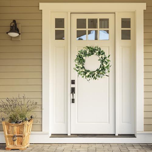 20 Inch Artificial Eucalyptus Wreath for Front Door
