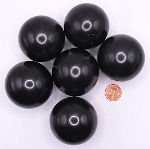 HQRP 2 Inch Black Onyx Carved Sphere Decor Stone