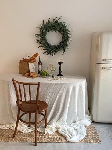 24 Inch Artificial Eucalyptus Wreath for Front Door