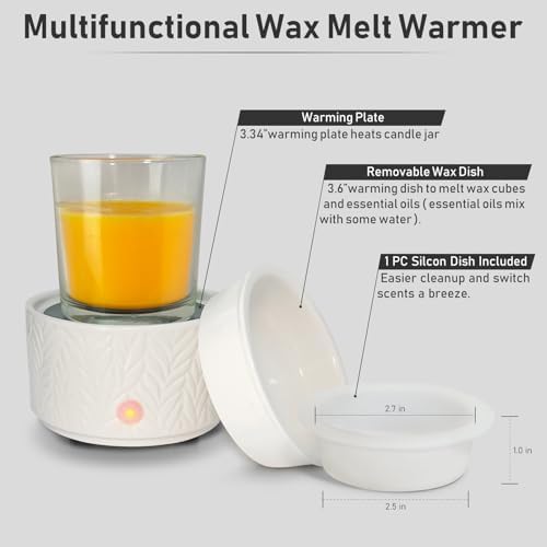 EQUSUPRO Wax Melt Warmer with Silicone Dish
