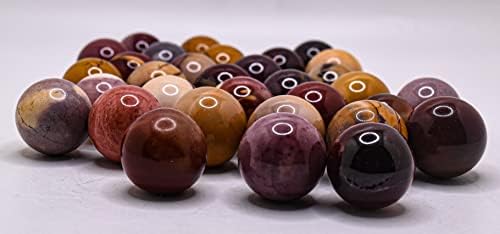 HQRP 20mm Mookaite Jasper Sphere Multicolor Natural Gemstone Collectible Ball