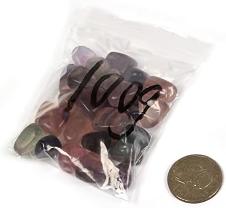 Justinstones 100 Grams Rainbow Fluorite Tumbled Stones Collection