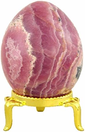 Rhodochrosite Healing Egg with Stand 52mm x 41mm