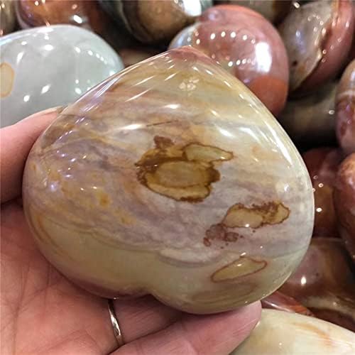 PEKMAR Natural Rough Sea Stone Heart Crystal Decoration Specimen 1pc 5cm