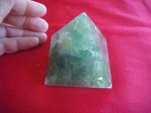 Gemquartz A3503 Fluorite Carved Pyramid
