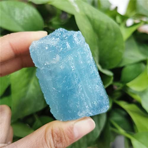 PEKMAR Natural Aquamarine Quartz Crystal Stones Blue 45-55g