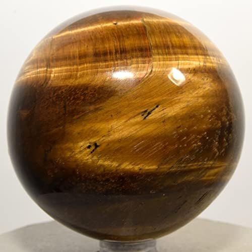 65mm Yellow Golden Tiger Eye Sphere with Stand