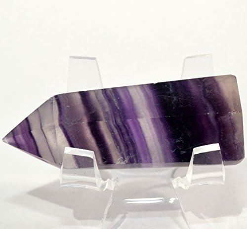 HQRP 60mm Deep Purple Fluorite Point Crystal Stone