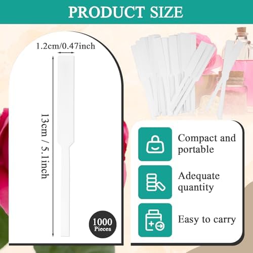 1000 Pieces Perfume Tester Strips - Premium Fragrance Blotter for Aromatherapy