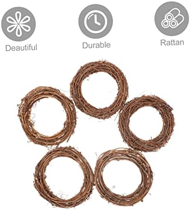 IMIKEYA 20pcs Christmas Woven Rattan Door Wreath Decor