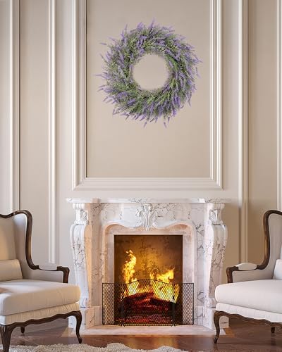 DDHS 24 Inch Summer Wreath for Front Door and Farmhouse Decor