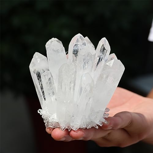 Unique Natural Clear Quartz Crystal Cluster Home Decor Specimen 300400g