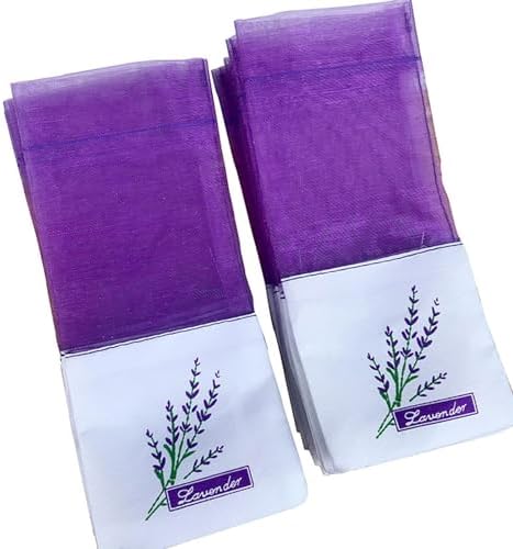 20PCS Lavender Sachets for Wardrobe and Drawer Freshener