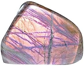 CrystalWonder Natural Labradorite Moonstone Healing Crystal Purple Flash