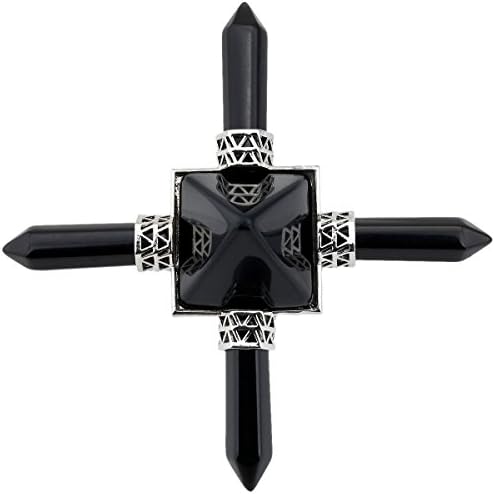 Rockcloud Pyramid Energy Generator with Black Obsidian