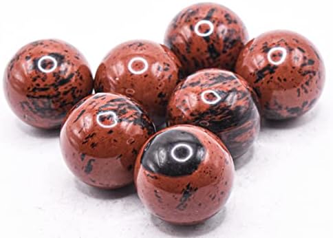 HQRP 25mm Mahogany Obsidian Sphere Decor Stone - Mexico 1PC