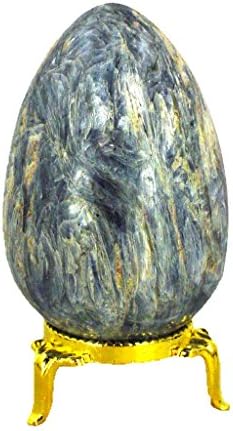 BUTW Kyanite Healing Egg with Stand Reiki Activated
