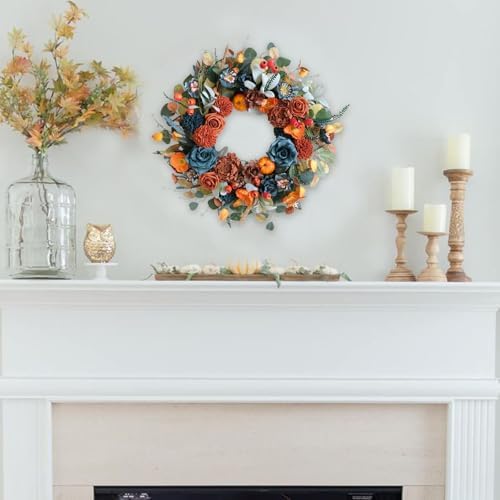 24 Inch Handcrafted Autumn Wreath Decor